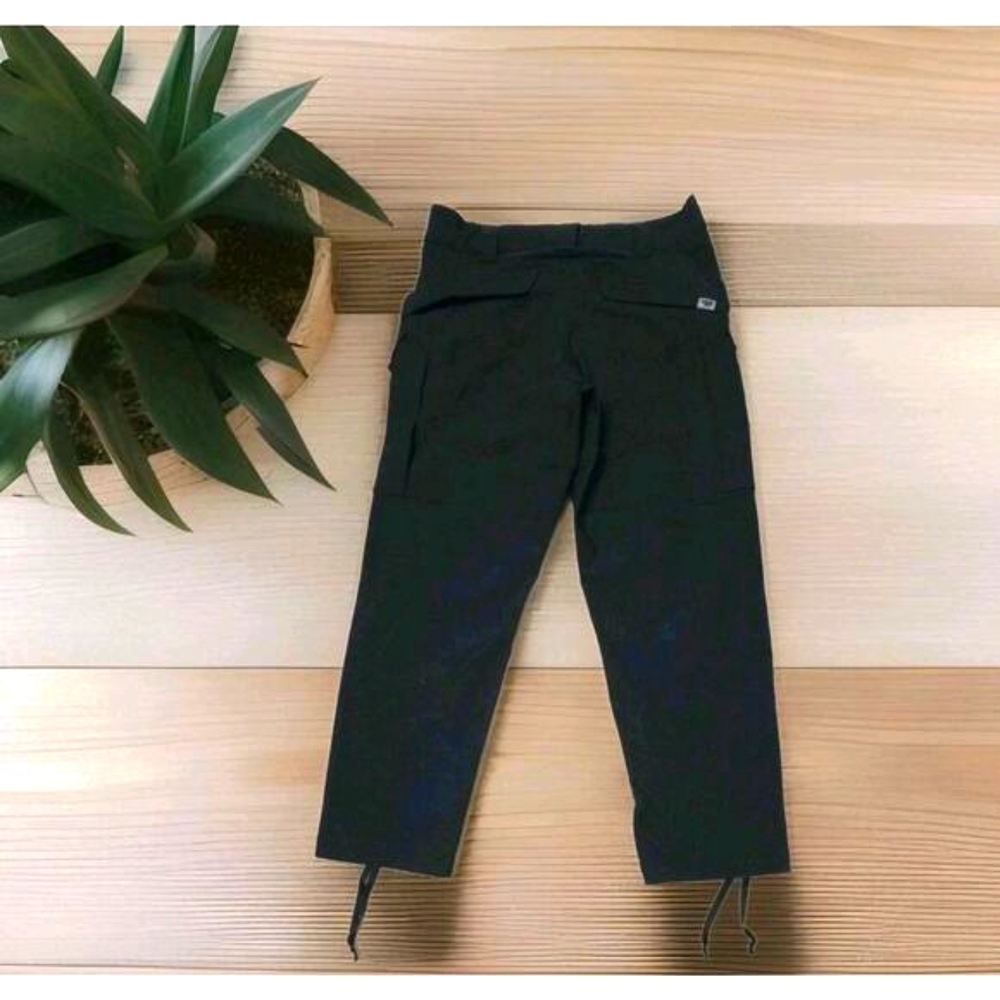 Massif Pants Mens Combat Work Military Zippered Pockets Black Pants Size 34S/29